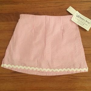 Bailey Boys Pink Stripe Seersucker Skirt - Size 4